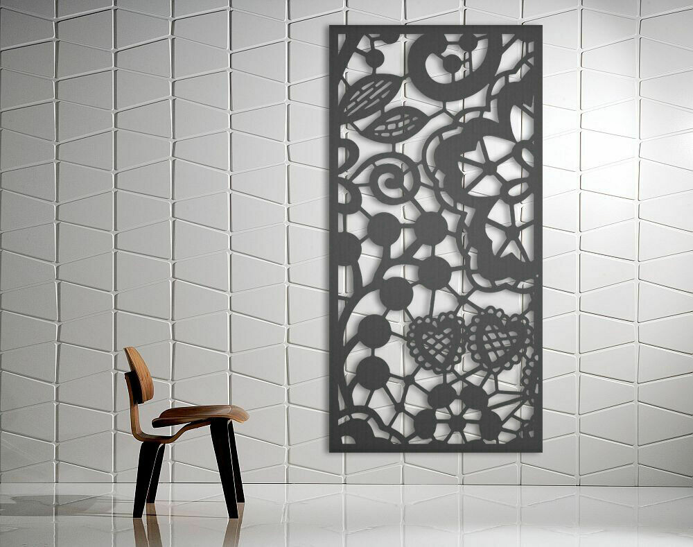 "BerryBom" Design Laser Cut Decorative Metal Screen, Material: 3MM ALUMINIUM, Size: 1200X600MM
