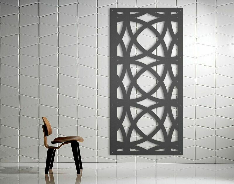 "Moroccan" Design Laser Cut Decorative Metal Screen, Material: 3MM ALUMINIUM, Size: 1200X600MM