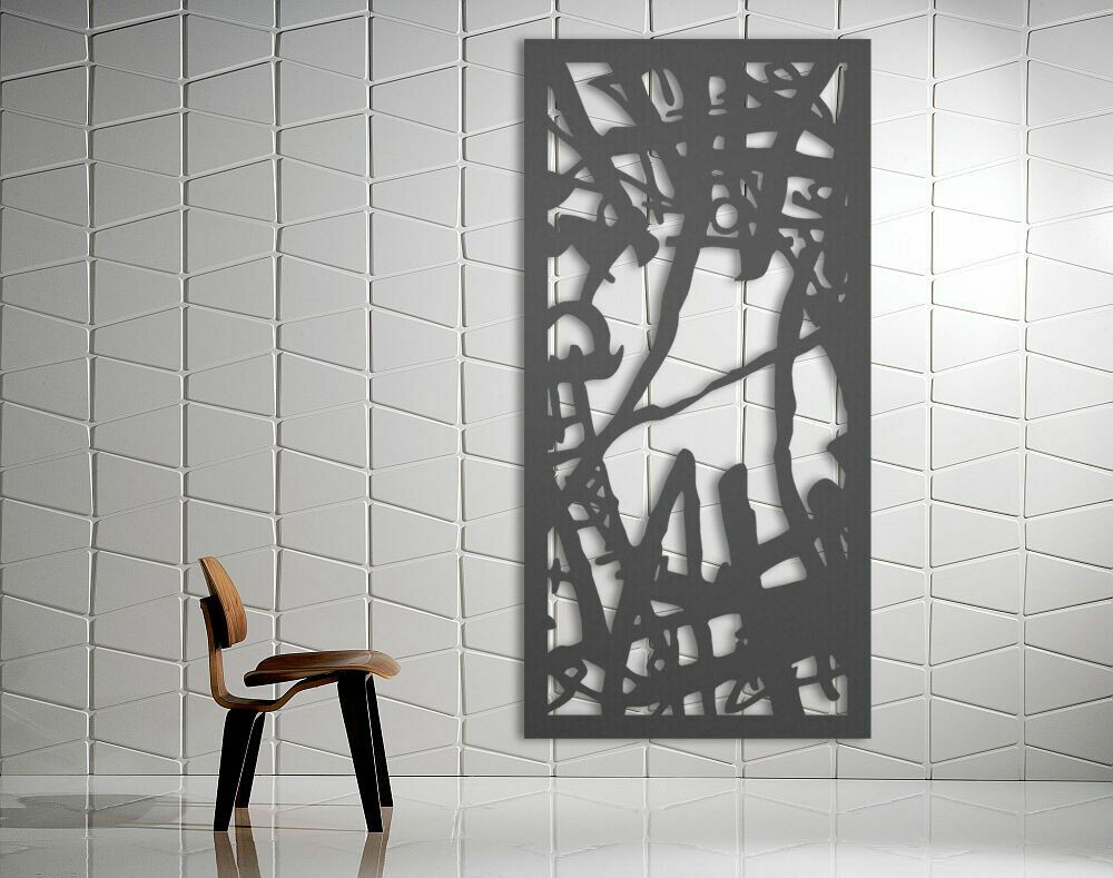 "Tribal" Design Laser Cut Decorative Metal Screen