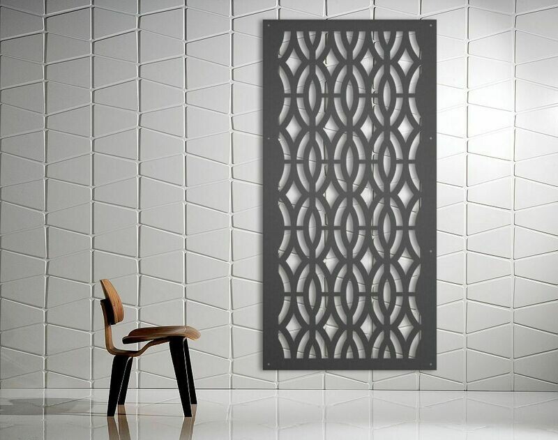 Ellipses Design Laser Cut Decorative Metal Screen