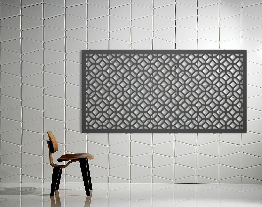 "Diamonds" Design Laser Cut Decorative Metal Screen, Material: 3MM ALUMINIUM, Size: 1200X600MM