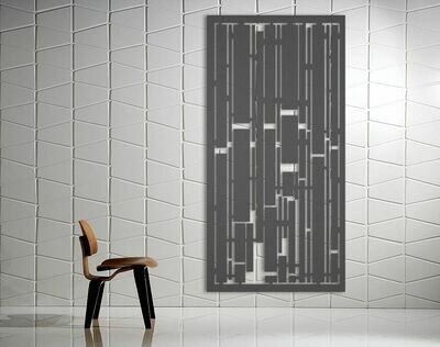 "Linear" Design Laser Cut Decorative Metal Screen
