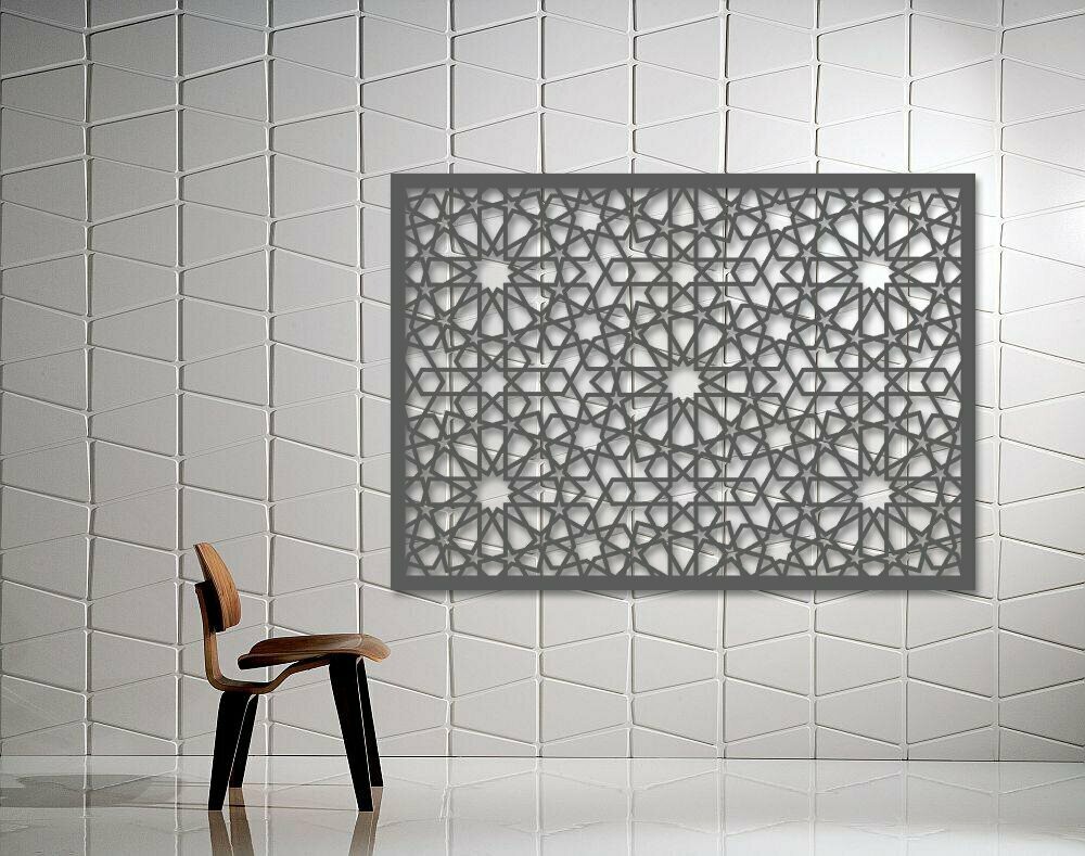 Kaleidascope Design Laser Cut Decorative Metal Screen, Material: 3MM ALUMINIUM, Size: 1200X600MM