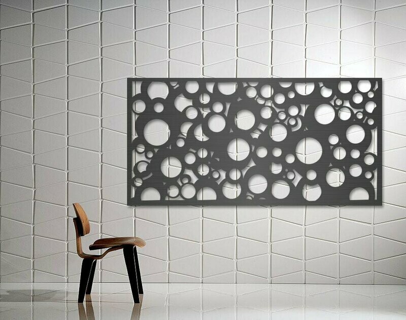 "Champagne" Design Laser Cut Decorative Metal Screen