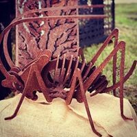 Mini Cricket Metal Sculpture - Corten Steel Garden Art