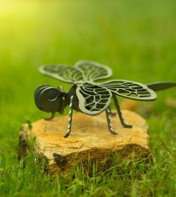 Mini Dragonfly Metal Sculpture - Corten Steel Garden Art