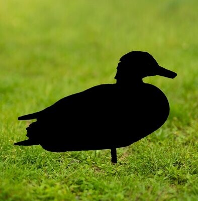 Duck Designs Metal Silhouette Sculpture - Corten Steel Garden Art