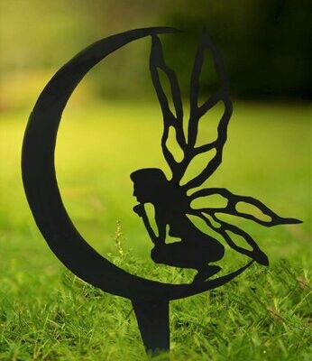 Fairy Garden Designs Garden Silhouette Sculptures - Corten Steel Metal Garden Art