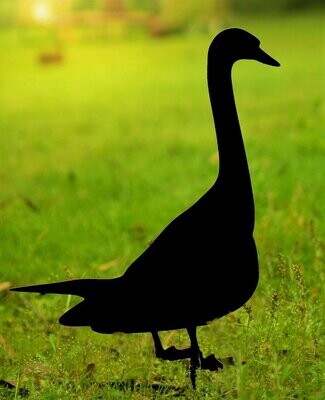 Goose - Bird Design Garden Silhouette Sculpture - Corten Steel