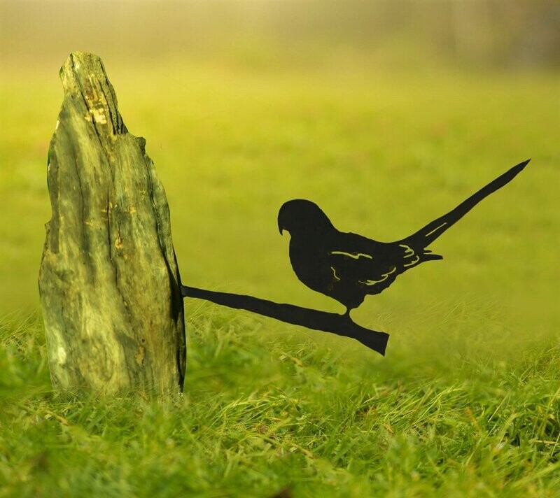 Parrots - Bird Design Garden Silhouette Sculpture - Corten Steel