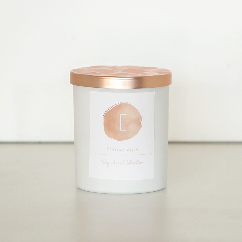 Large Matt White Candle