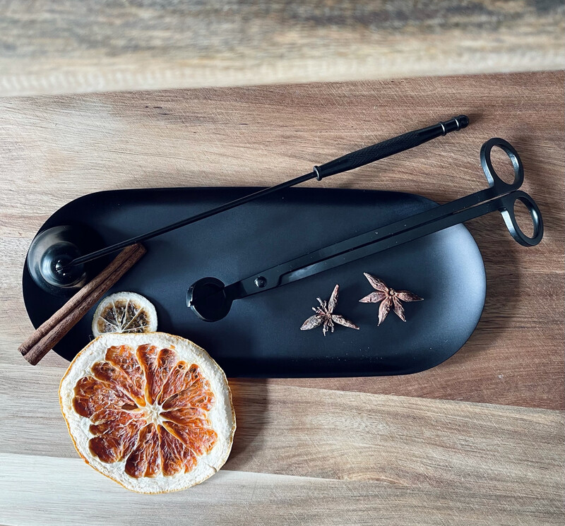 Candle Care Kit In Matt black