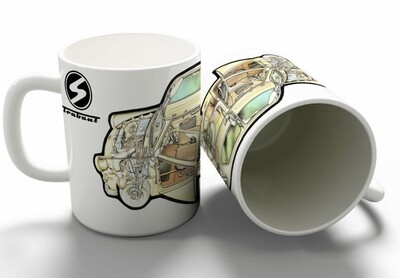 Trabant 601 Workshop Drawing Coffee Mug