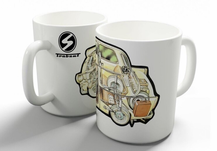 Trabant 601 Workshop Drawing Coffee Mug