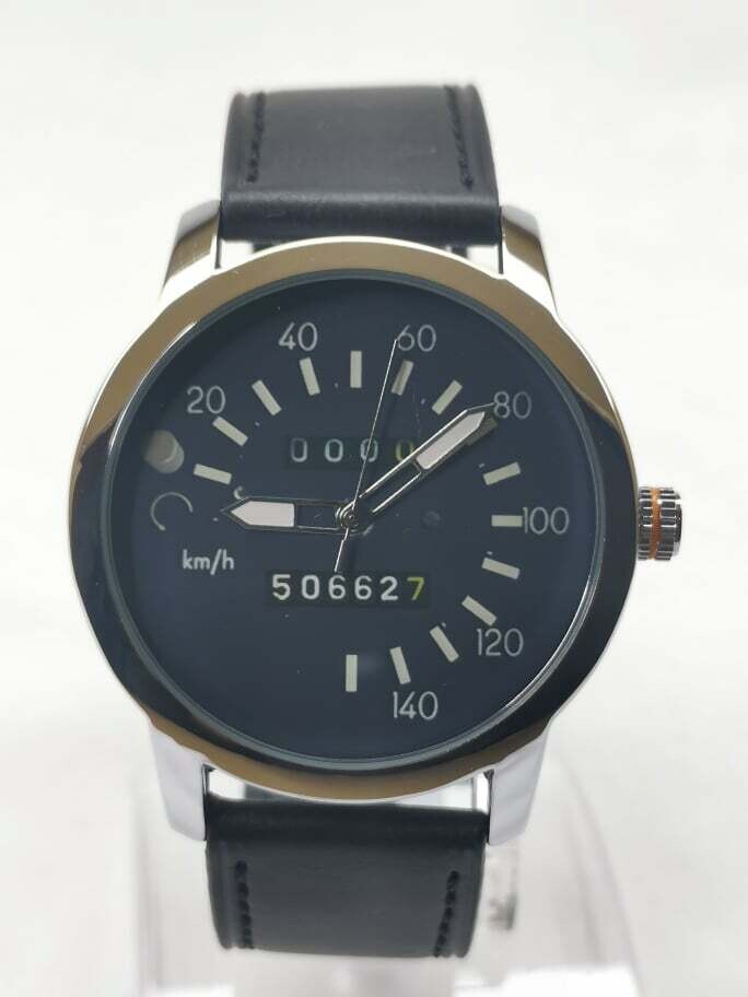 Black Leather Strap Trabant 1.1 Time Piece