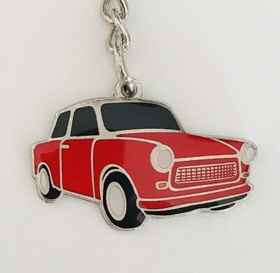 Red Trabant 601 Keyring