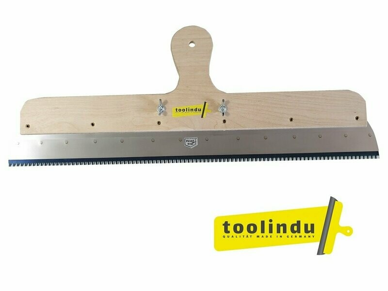 Großflächenrakel Stehrakel Holzgriff Rostfrei 56cm inkl. Stielhalter Zahnleiste R2 Großflächenrakel Stehrakel Holzgriff Rostfrei 56cm inkl. Stielhalter Zahnleiste R2