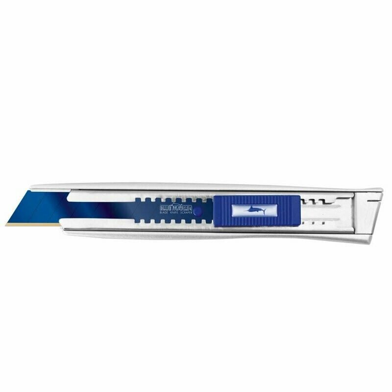 Blue Marlin BM 4000 Profi Cutter für 18mm Klingen Teppichmesser inkl. 1 Stück Klinge ( bereits im BM4000 eingelegt ) Blue Marlin BM 4000 Profi Cutter für 18mm Klingen Teppichmesser inkl. 1 Stück Klinge ( bereits im BM4000 eingelegt )