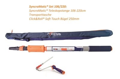 SyncroMatic® Friess Techno® Teleskopstange 106-220cm inkl. Click&Roll Bügel 25cm AKTIONSPREIS SyncroMatic® Friess Techno® Teleskopstange 106-220cm inkl. Click&Roll Bügel 25cm AKTIONSPREIS