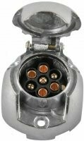 7-polige Steckdose Metall