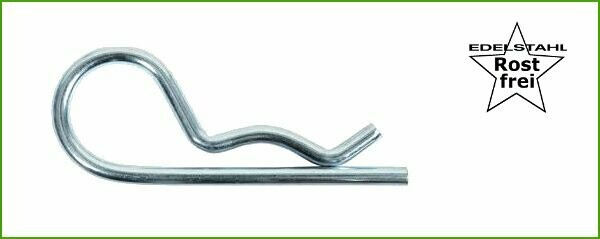 Federstecker einfach EDELSTAHL 2,0 Federstecker einfach EDELSTAHL 2,0