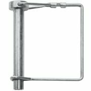 Rohrklappstecker Rastverschluss eckig, 8,0x57x50 mm, galv. weiss verzinkt