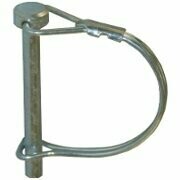 Rohrklappstecker Rastverschluss, 6,0x65 mm, galv. weiss verzinkt