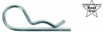 Federstecker einfach Edelstahl rostfrei