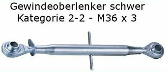 Gewinde-Oberlenker schwer, KAT. 2-2