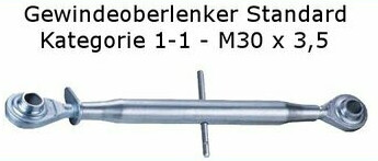 Gewinde-Oberlenker KAT. 1-1 Standard
