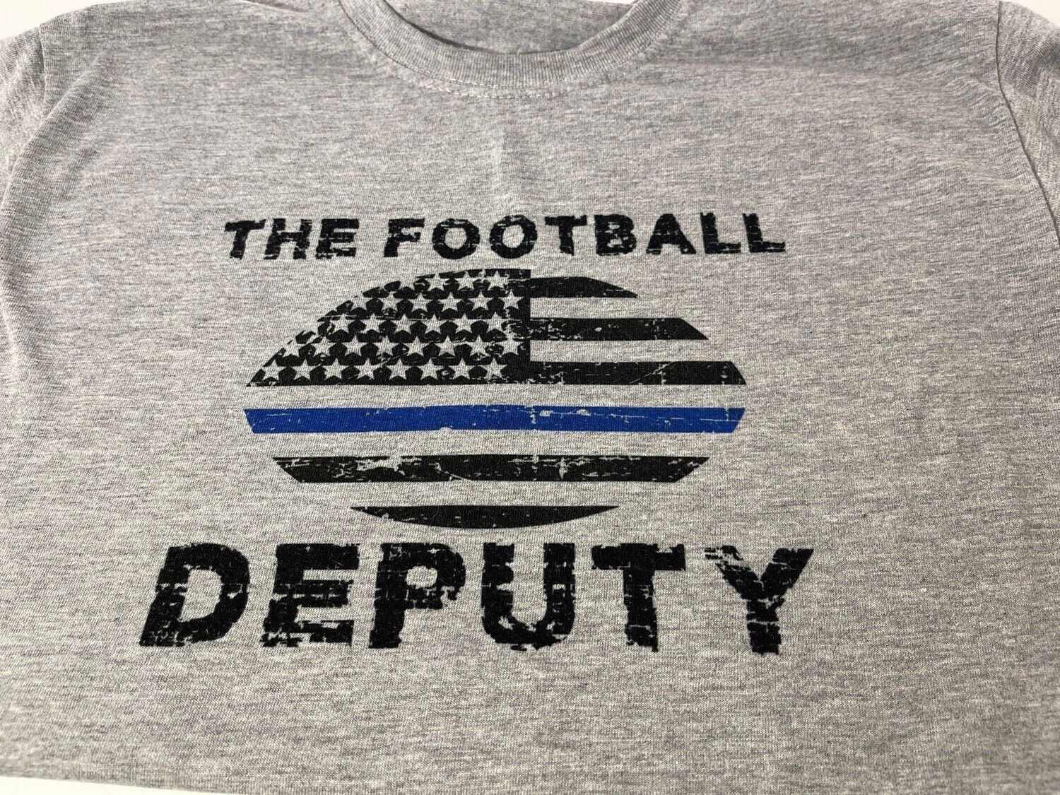 FOOTBALL DEPUTY BLUE LINE T-Shirt