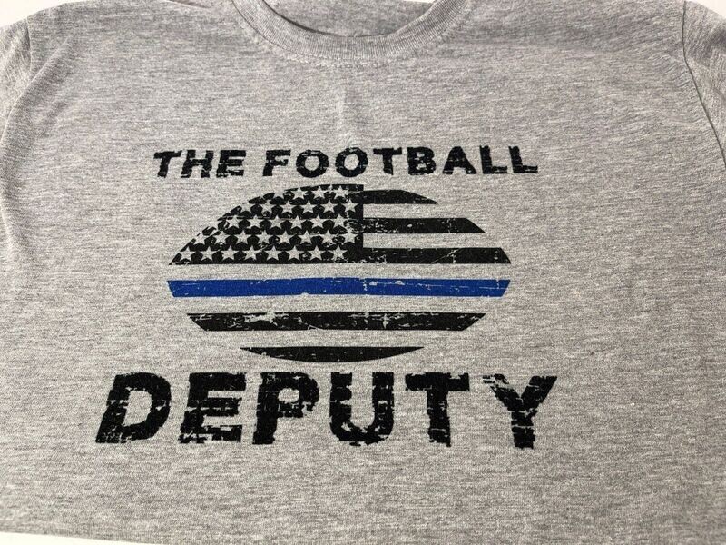 FOOTBALL DEPUTY BLUE LINE T-Shirt