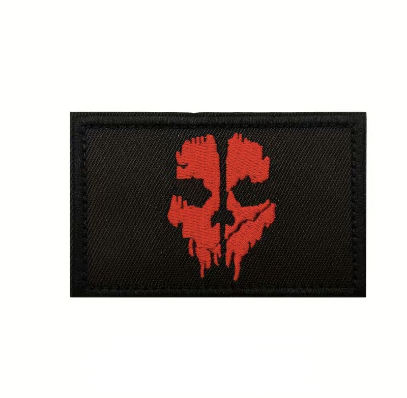"Ghost" Patch (Black/Red)