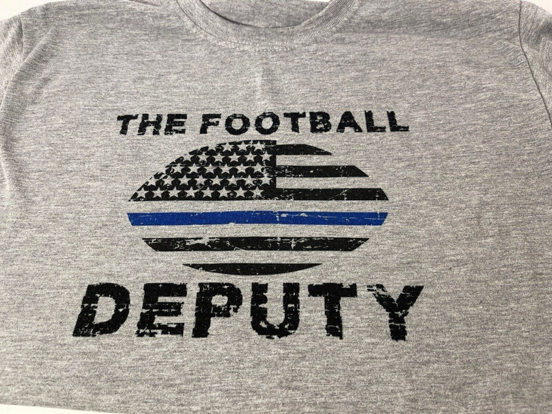 Football Deputy Blue Line Youth T-Shirt