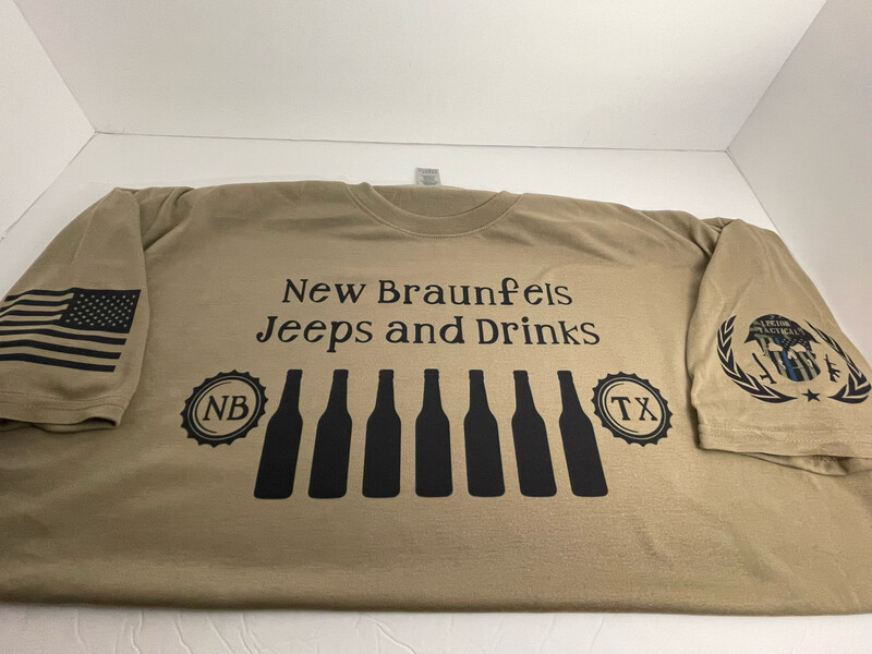 New Braunfels Jeeps And Drinks T-Shirt