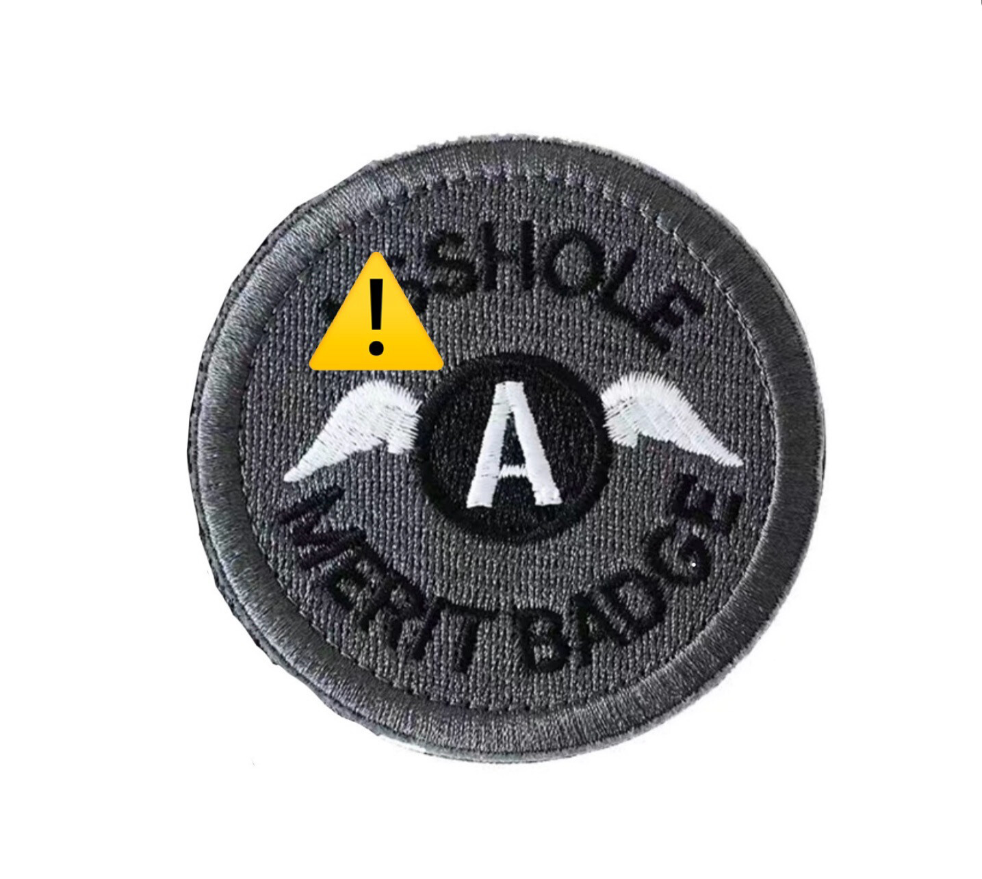 Asshole Merit Badge