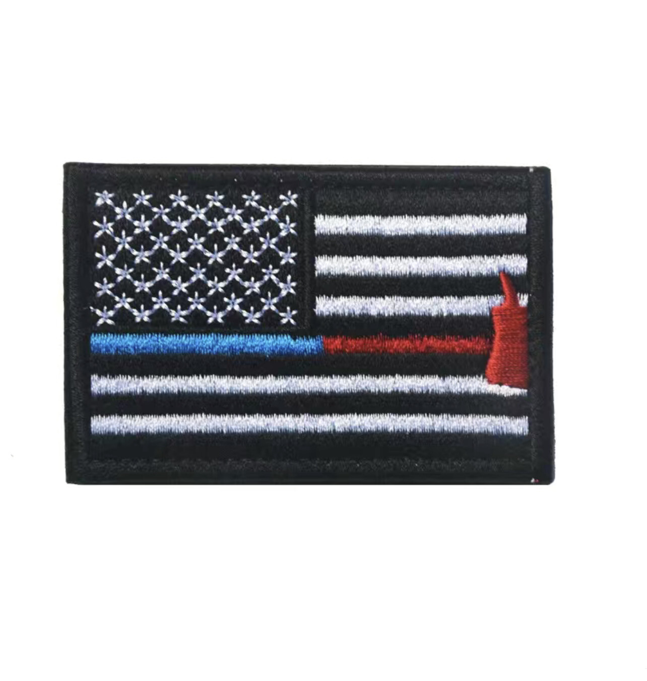Thin Red And Blue Line - Patch