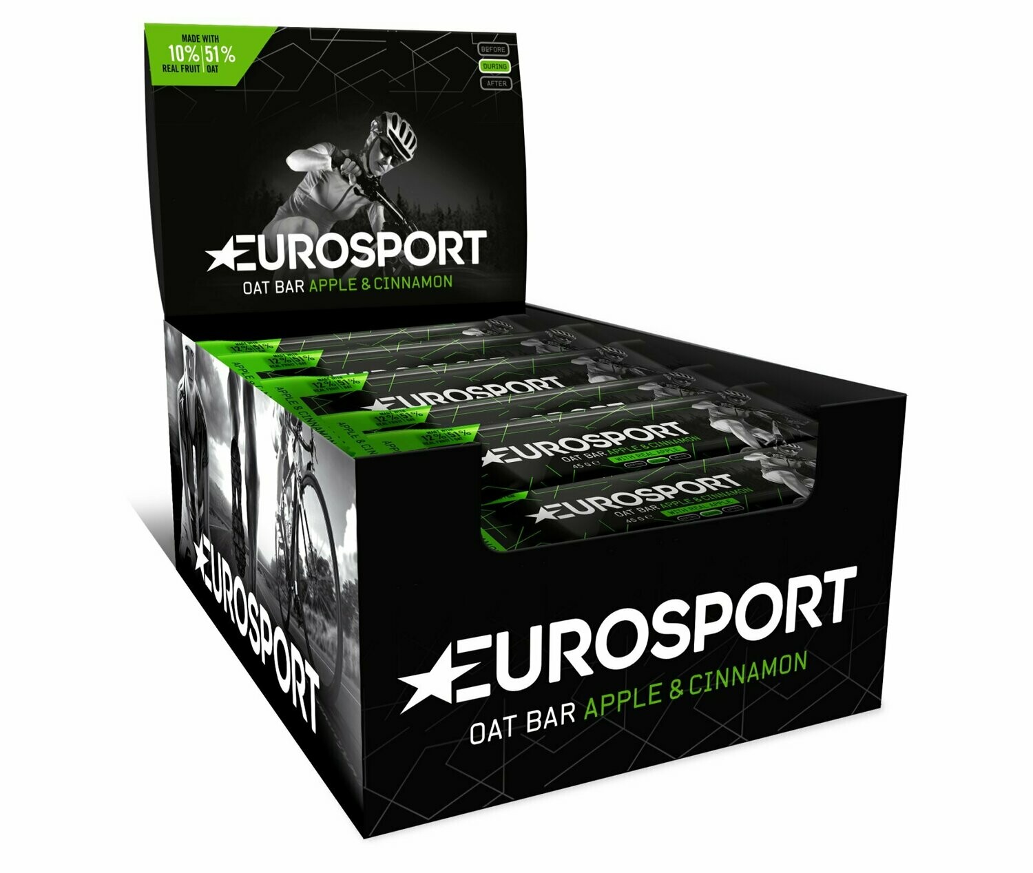 Eurosport Oat Bar Box "Apple & Cinnamon" (20Pcs)
