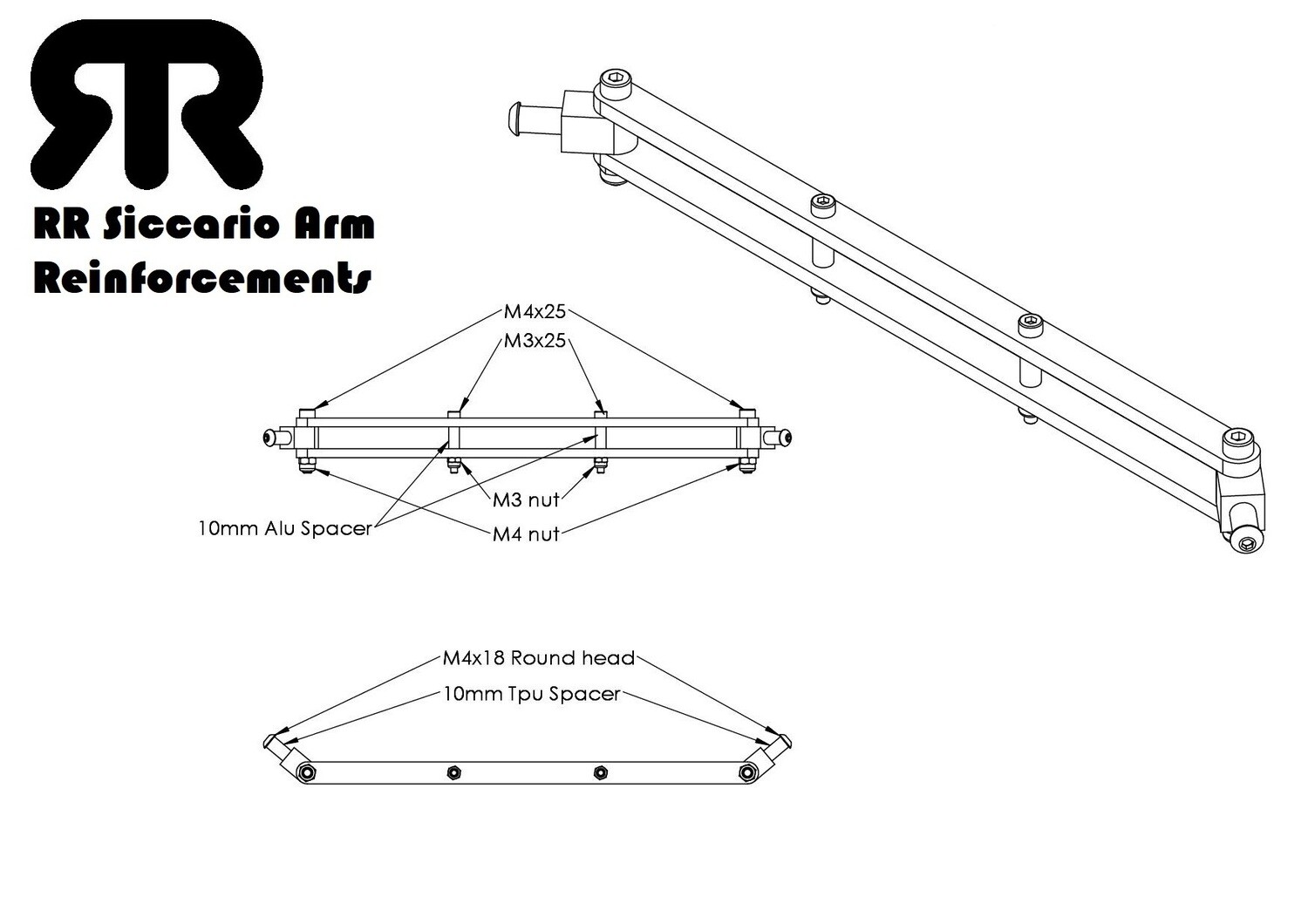 RR Siccario Arms Reinforcement upgrade KIT