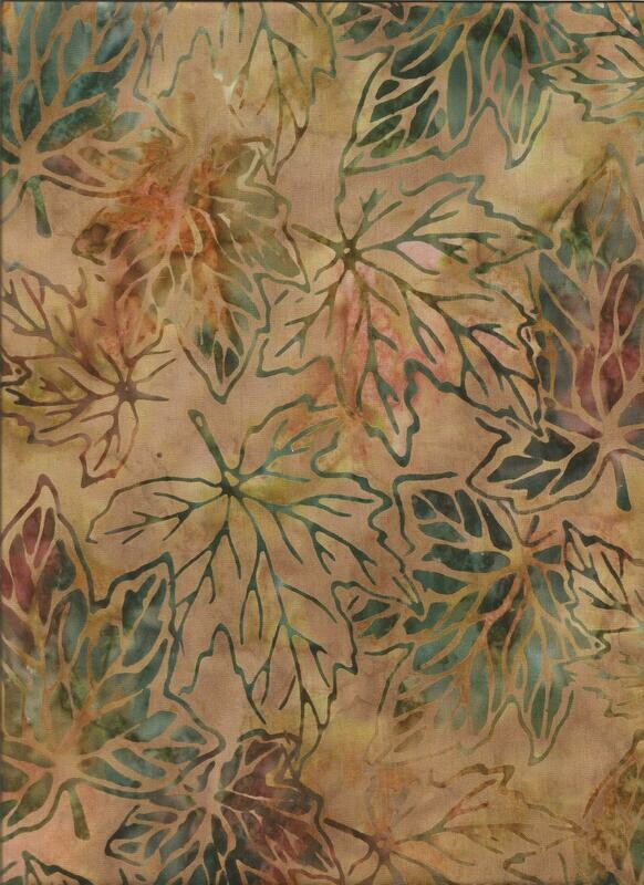 Batik, Weinlaub, Fb. OCHRE