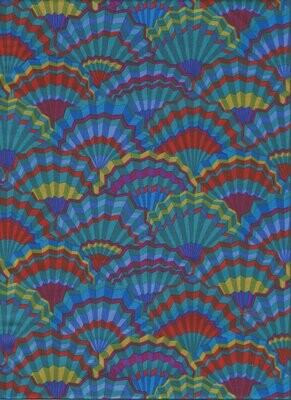 Paper Fans, Fb. TEAL,
Kaffe Fassett Paper Fans, Fb. TEAL,
Kaffe Fassett