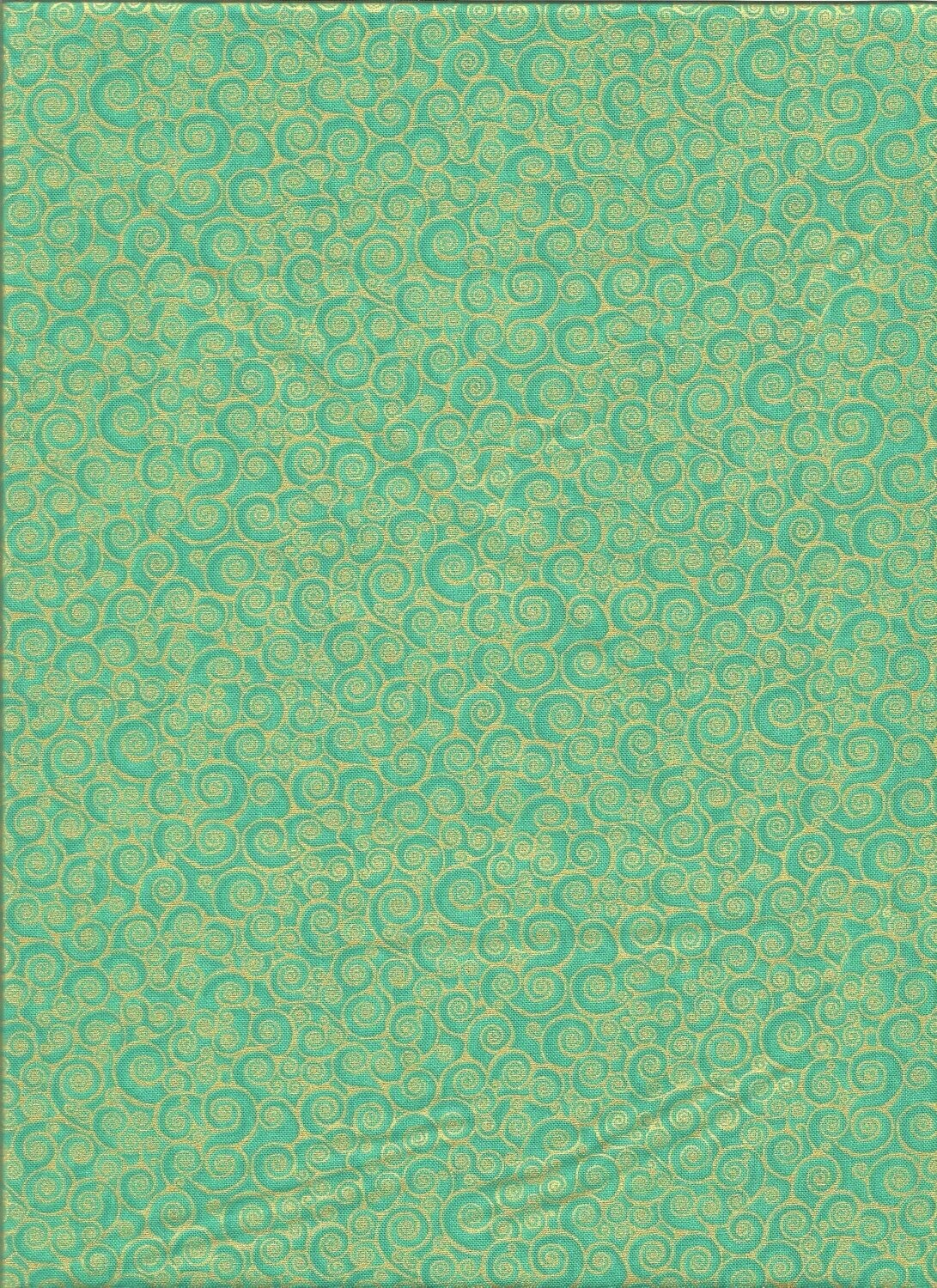 Rhapsody, Fb. TURQUOISE GOLD SCROLL