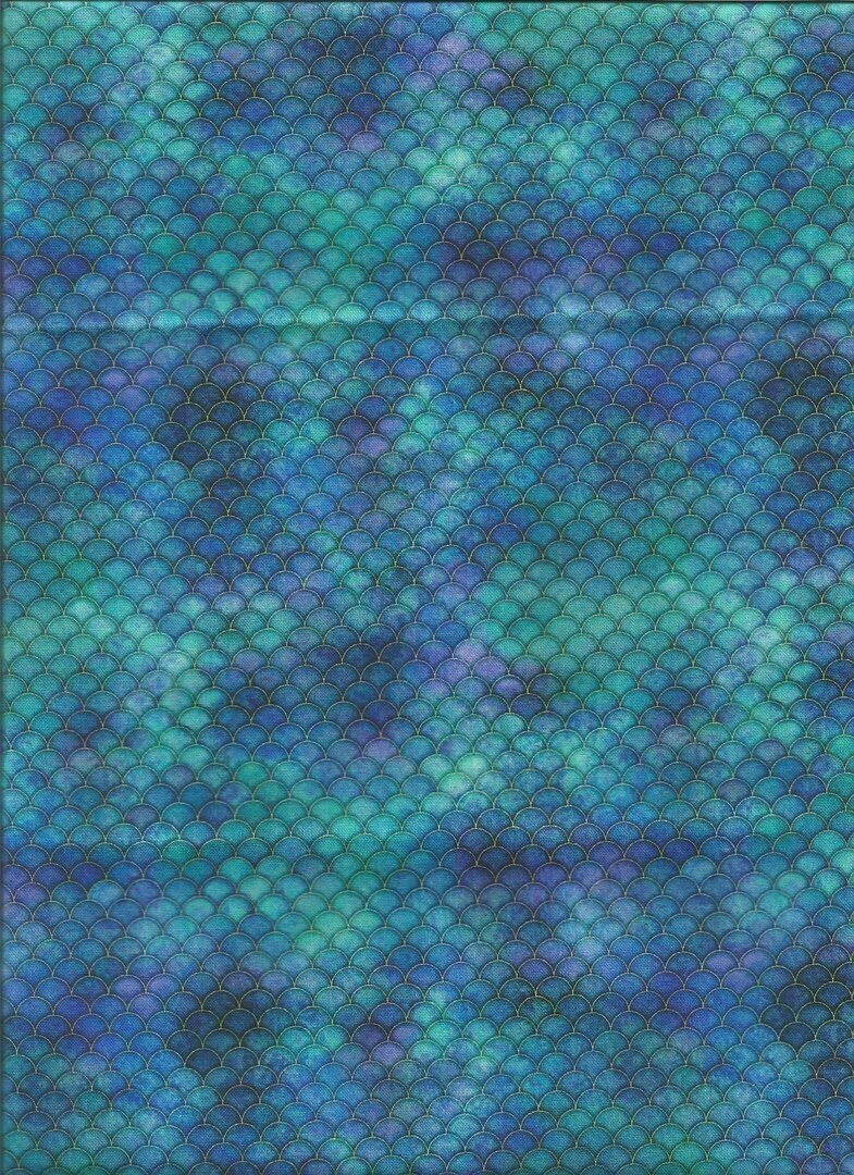 Mermaid Scales, Fb. TURQUOISE
Fischhaut