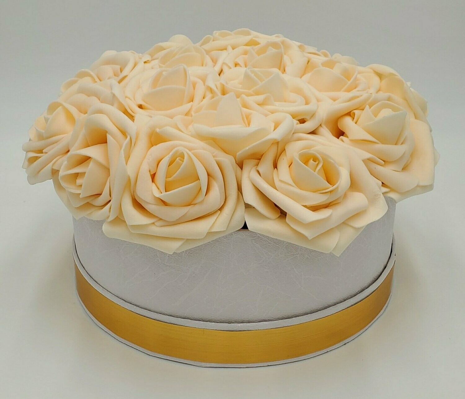 Cream Faux Flower Box