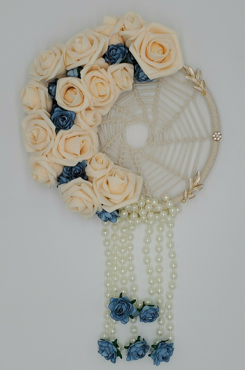 Cerulean Cream Dreamcatcher