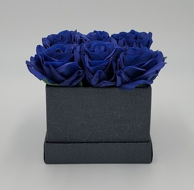 Cool Blue Mini Faux Flower Box