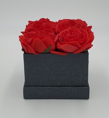 Ruby Red Mini Faux Flower Box