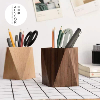 Wooden Box Pens &amp; Accessories Holder Pen
