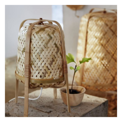 Woven Bamboo Table Lamp
