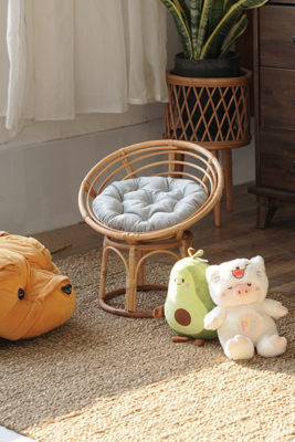 Handcrafted Papasan Rattan Chairs for Children
